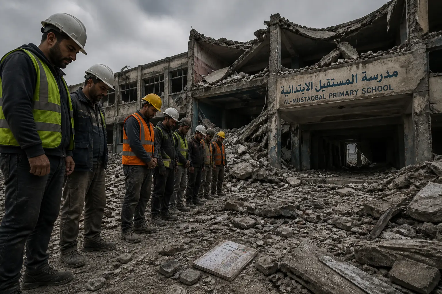 Editorial image for Iranian School Attack Site Still Under Excavation Months Later