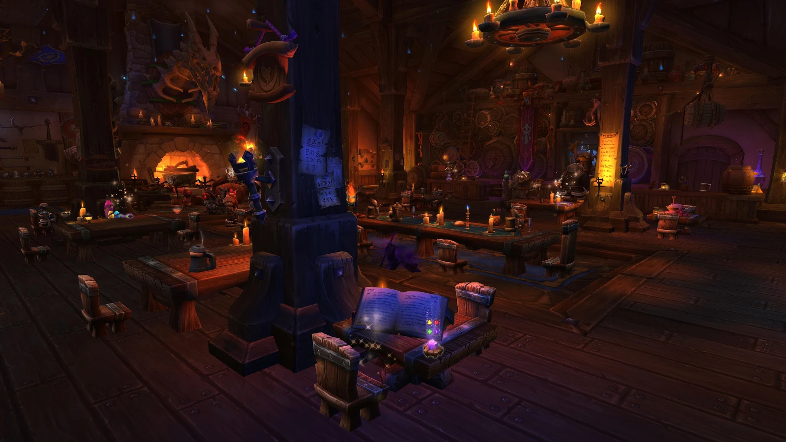 World of Warcraft Cozy Tavern - Video Game Screenshot 4K Wallpaper (3840x2160)