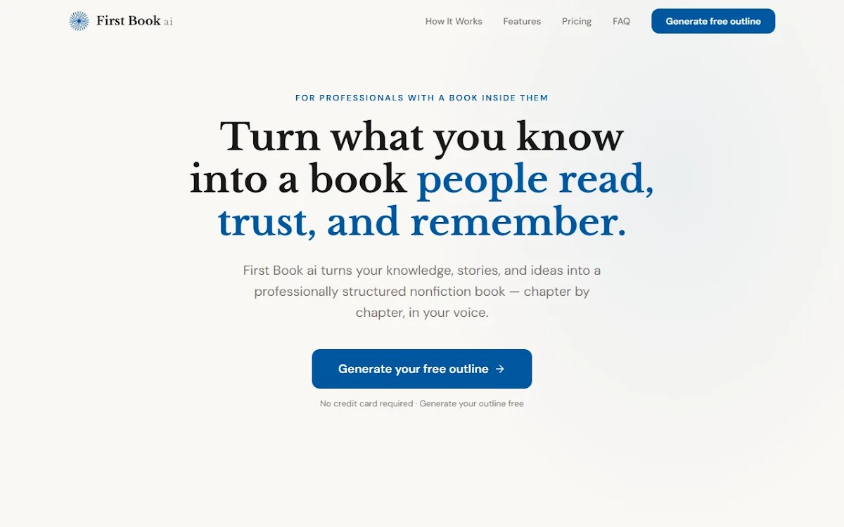 Captura de First Book ai