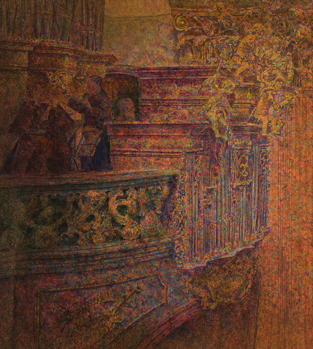 Kirche im Stift Melk 1907