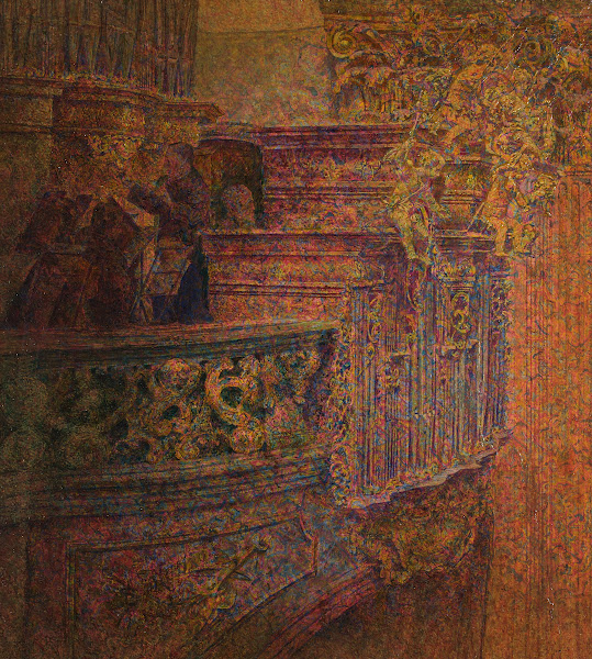 Kirche im Stift Melk 1907