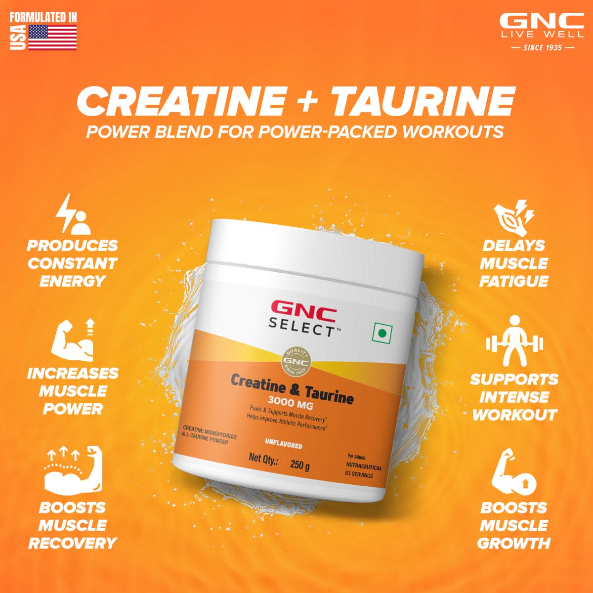 GNC Select Creatine & Taurine