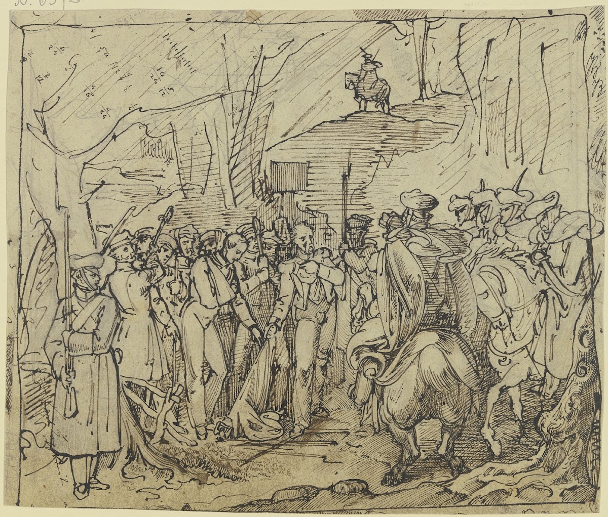 Die letzten zehn Soldaten vom vierten Regiment des polnischen Revolutionsheers b