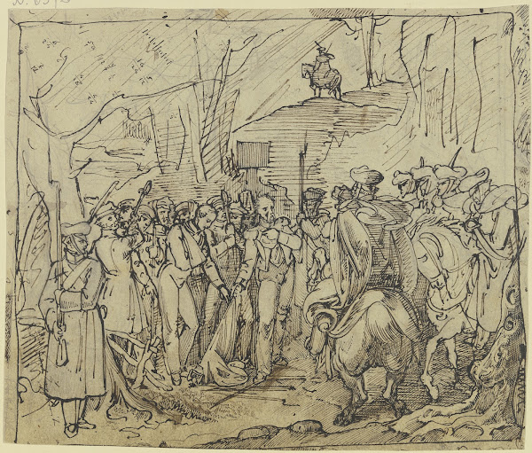 Die letzten zehn Soldaten vom vierten Regiment des polnischen Revolutionsheers b