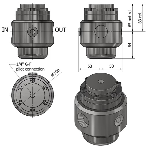 Series PHF CP2 R10 High Flow