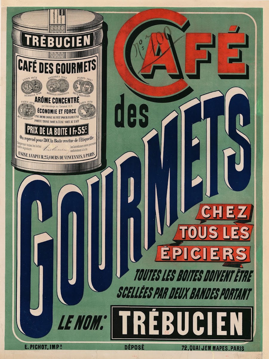 Trébucien café des gourmets chez tous les épiciers 1886