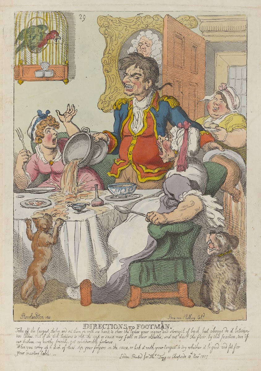 Directions to footmen 1807