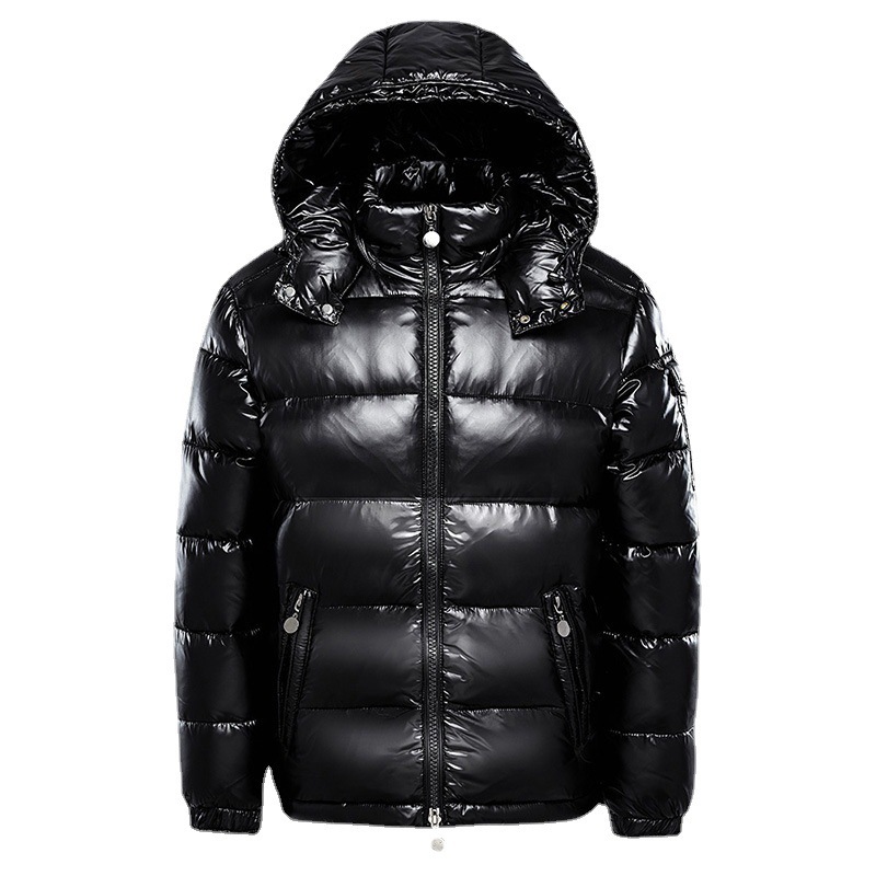 Padded short jacket for men and women, solid color