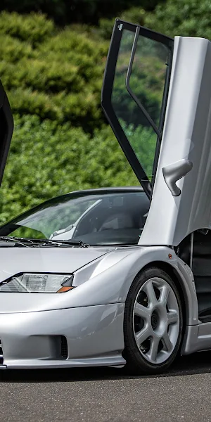 Bugatti, Eb110, Supercar, Exotic, Silver 4K Wallpaper Background