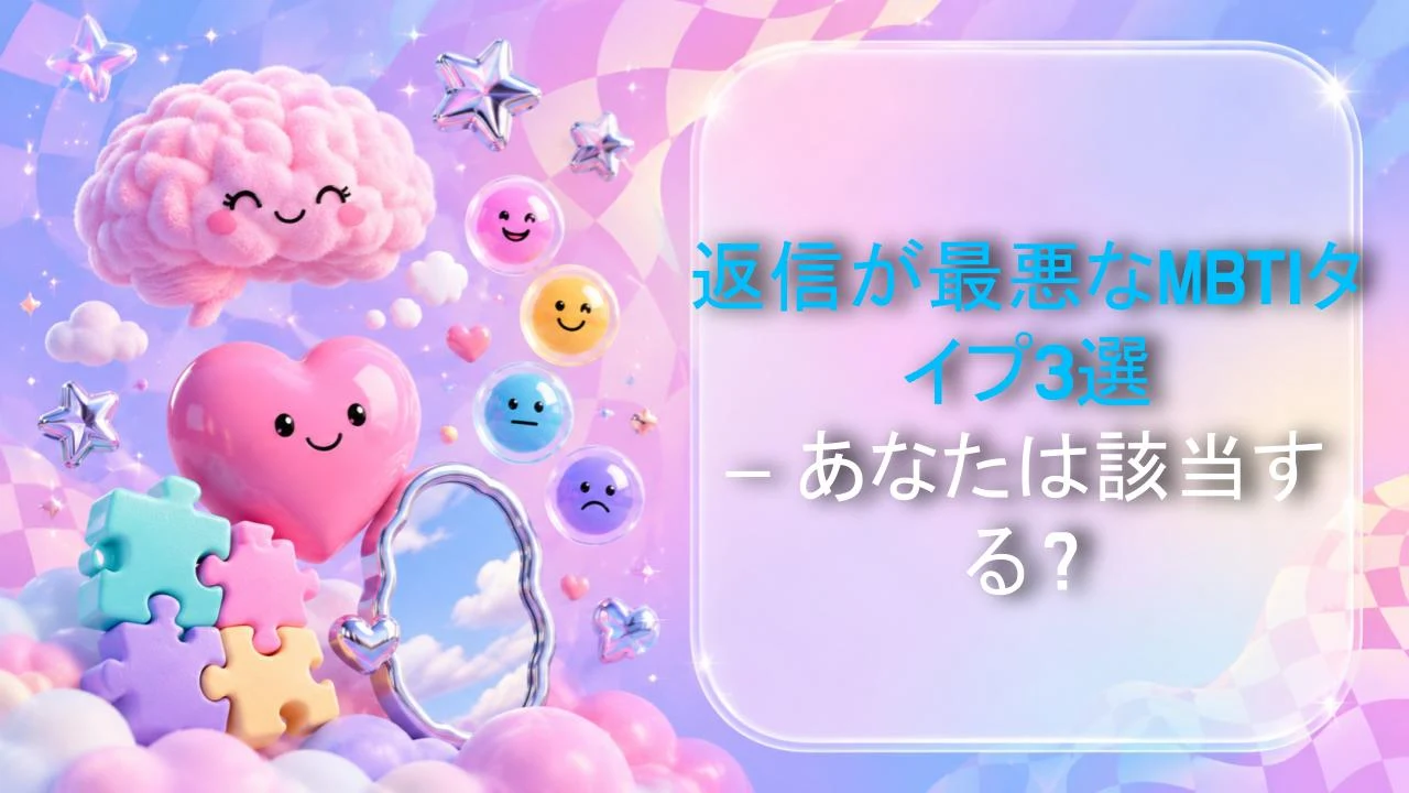 返信が最悪なMBTIタイプ3選 – あなたは該当する？