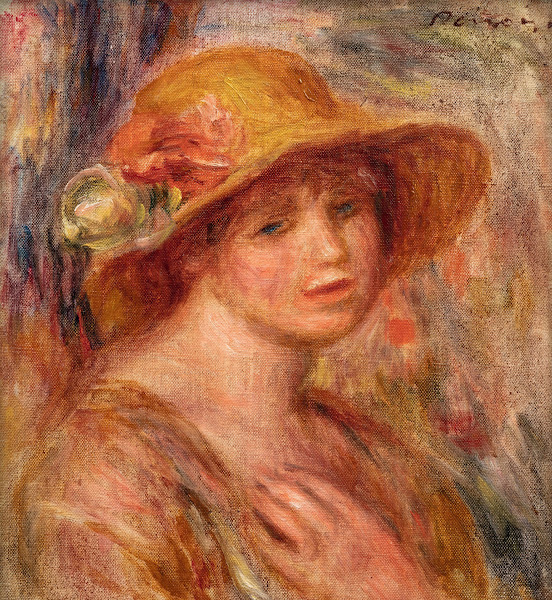 Femme au chapeau de paille circa1916 18