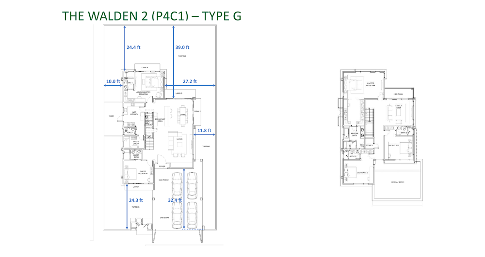 The Walden 2 (P4C1) floor plan