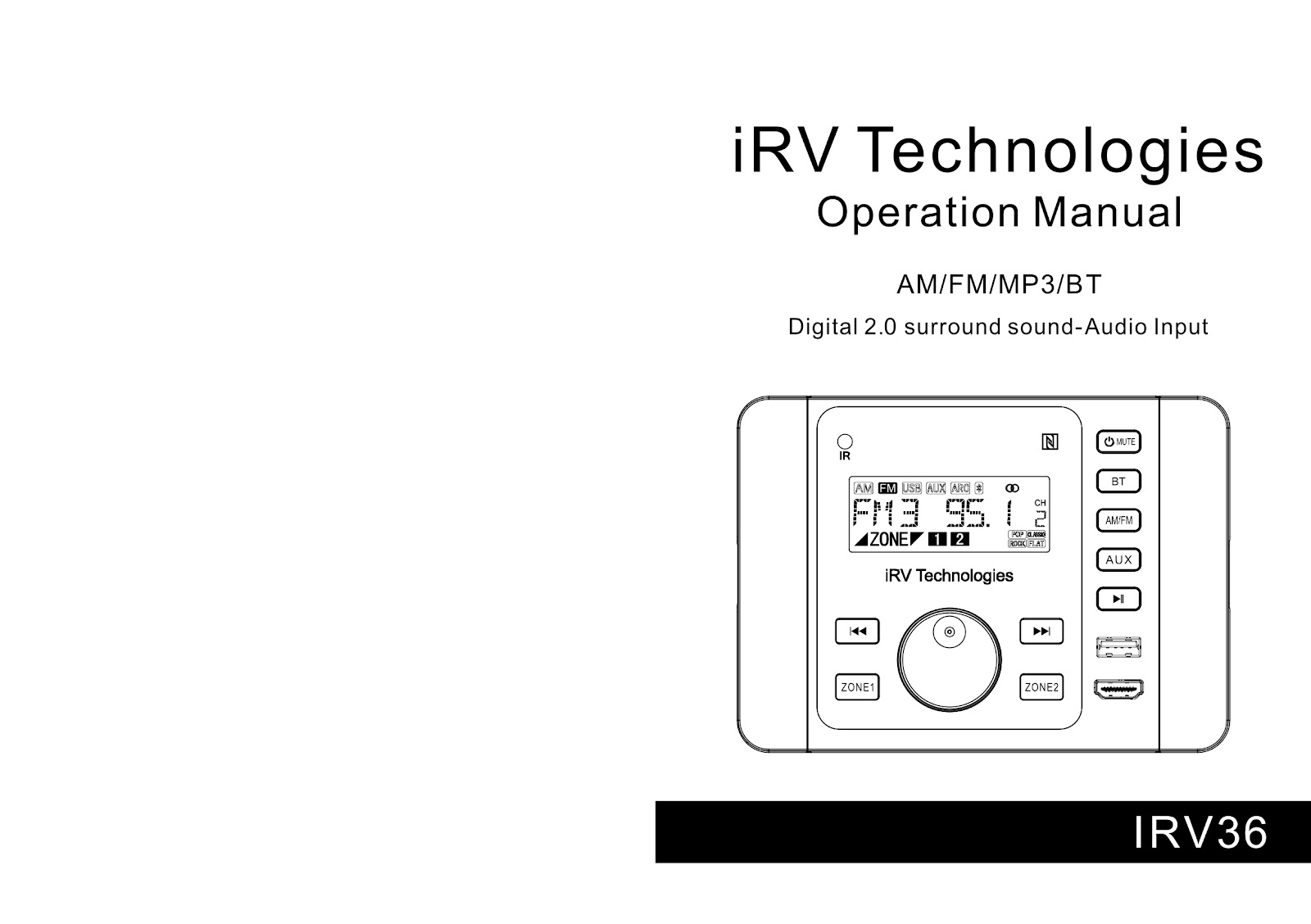 IRV TECHNOLOGIES IRV36 (01) PAGE 001