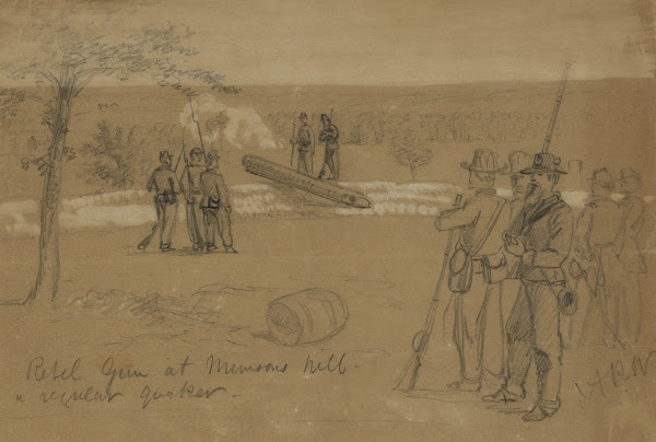 Rebel Gun at Munsons hilla regular quaker 1861