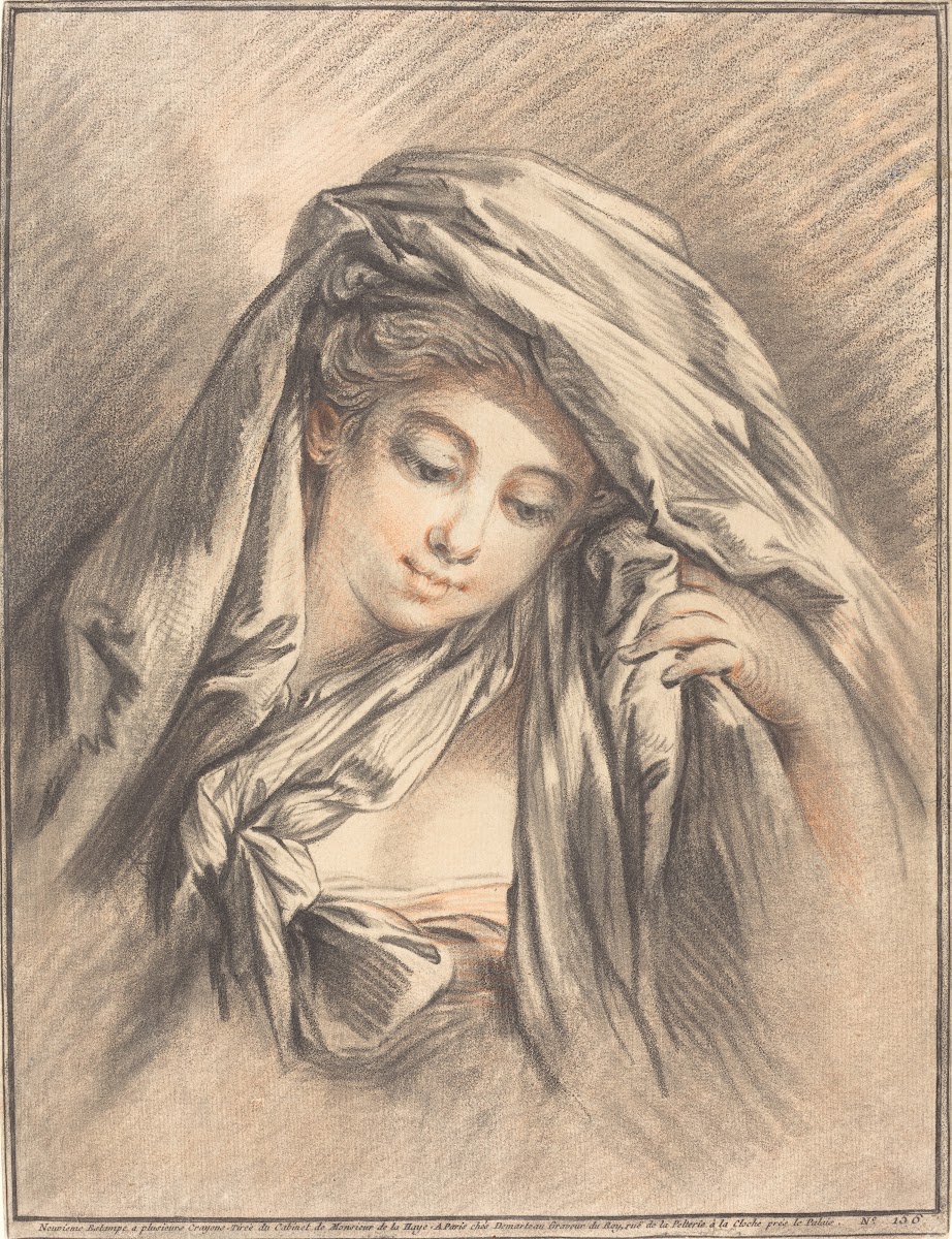 Young Woman with Her Head Covered 1767