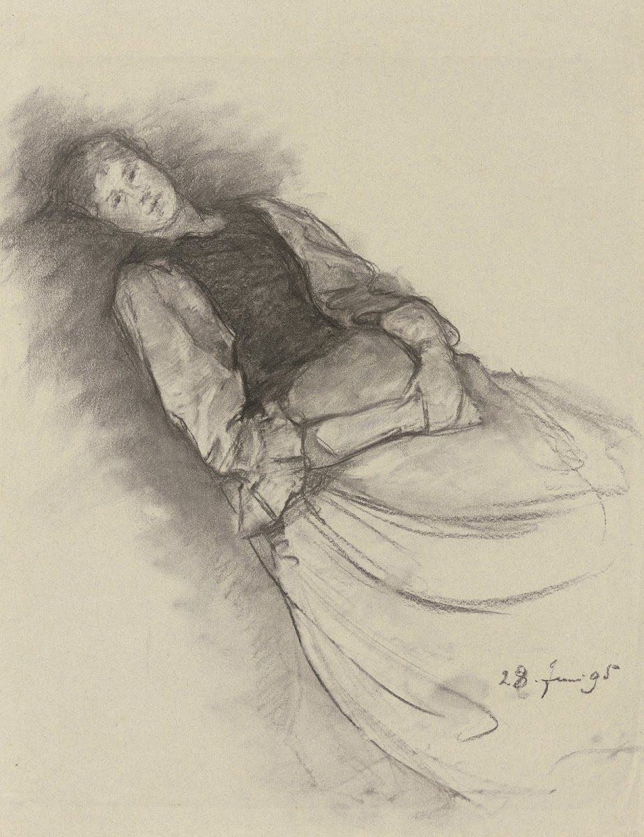 Anna Auer resting 1895