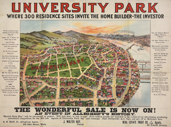 University Park where 300 residence sites invite the home builder 1895