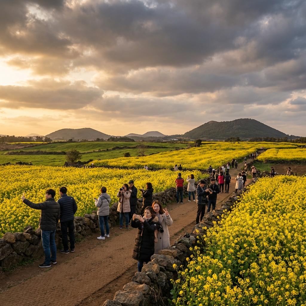 끝없이 펼쳐진 황금빛 물결! 제주 유채꽃밭 '인생샷' 스팟 BEST 3