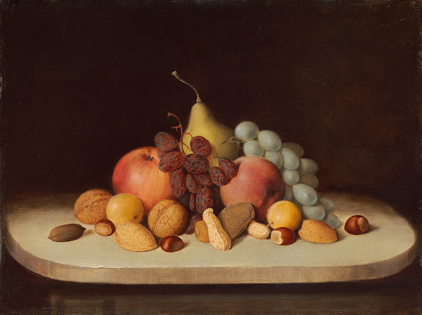Still Life with Fruit and Nuts 1848