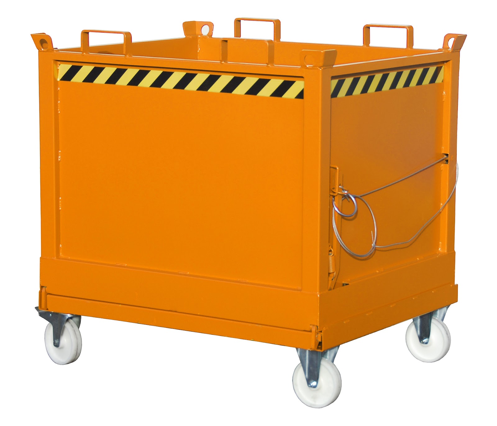 Bodemklepcontainer FB 1000, gelakt, Geeloranje