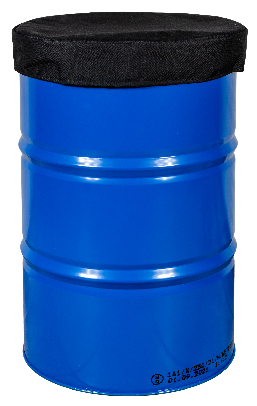Isolatiedeksel voor 200L vat – zwart