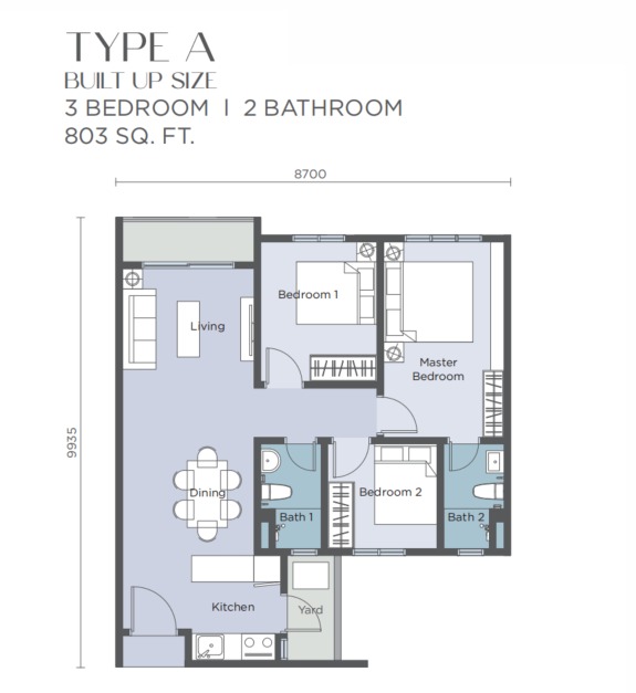 Riverville Residences 2 戶型圖