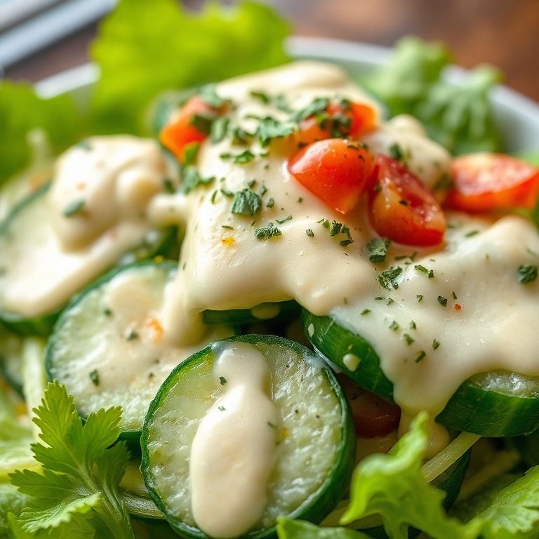 Easy California Roll Cucumber Salad with Creamy Dressing – Quick & Fresh Side Dish