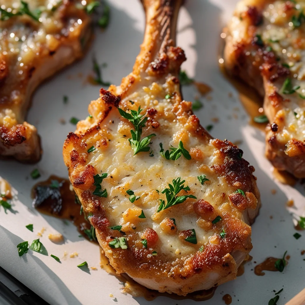 Crispy Parmesan Crusted Pork Chops – Easy Homemade Dinner Recipe