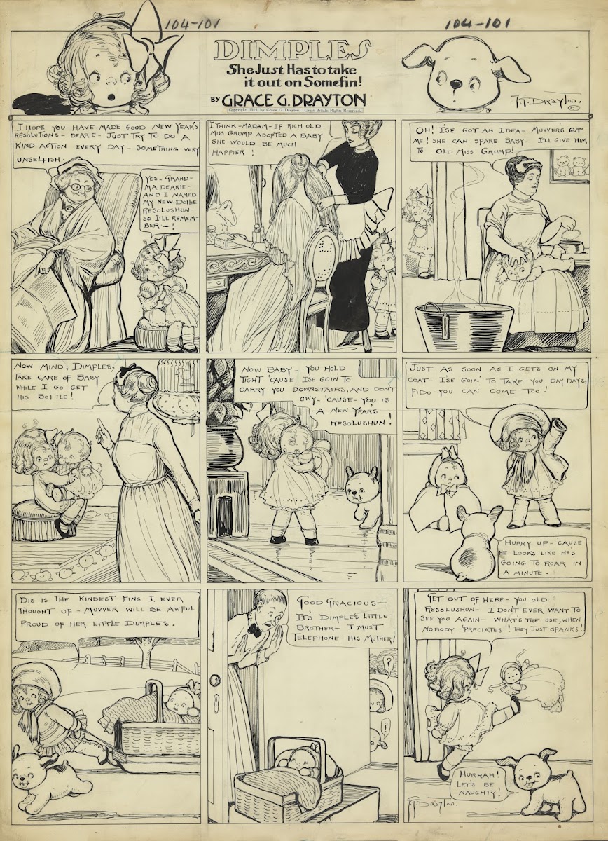 Dimples I hope you have made good New Years resolutions  1915