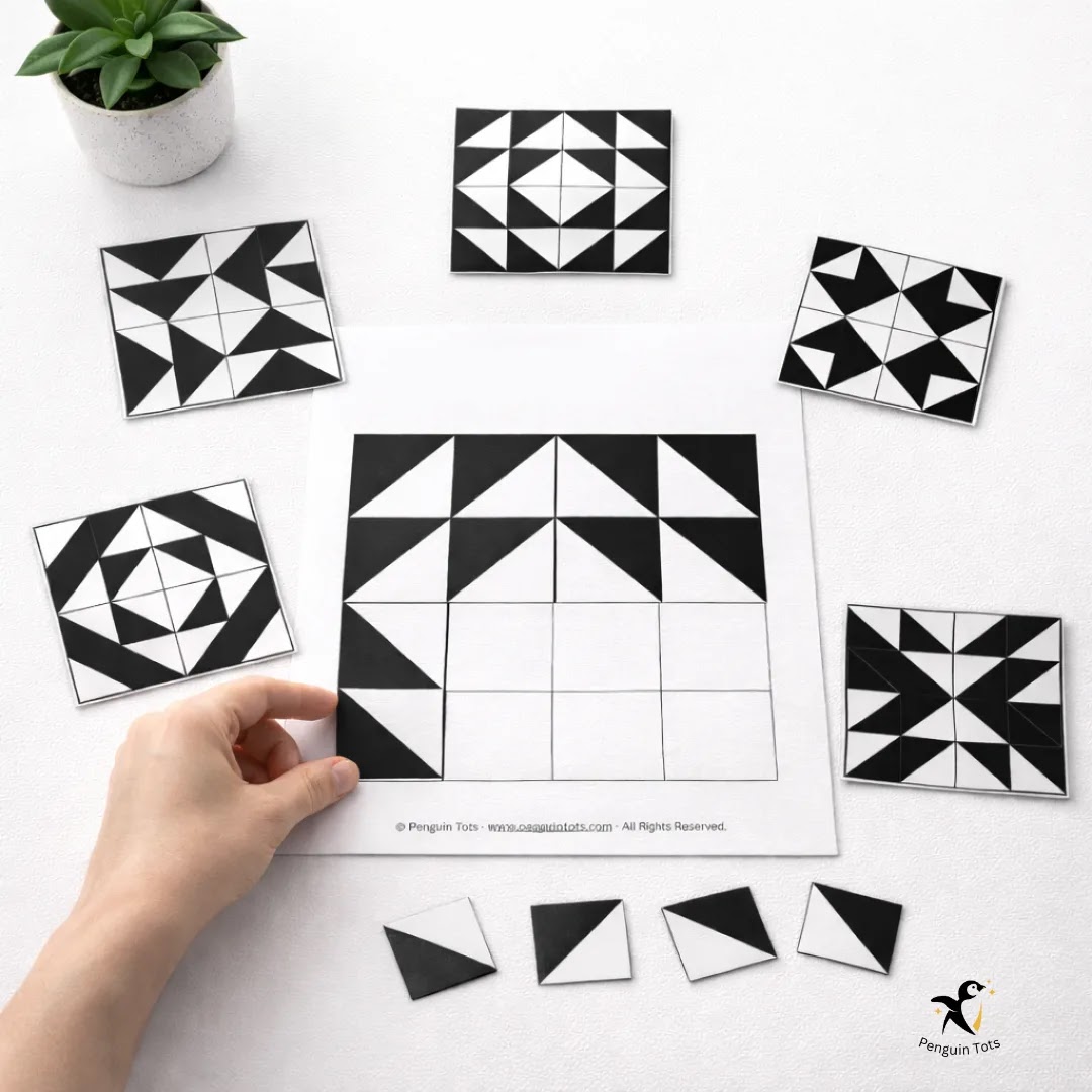 Triangle Pattern Matching Activity | Spatial Reasoning, Problem Solving & Hands-On Learning
