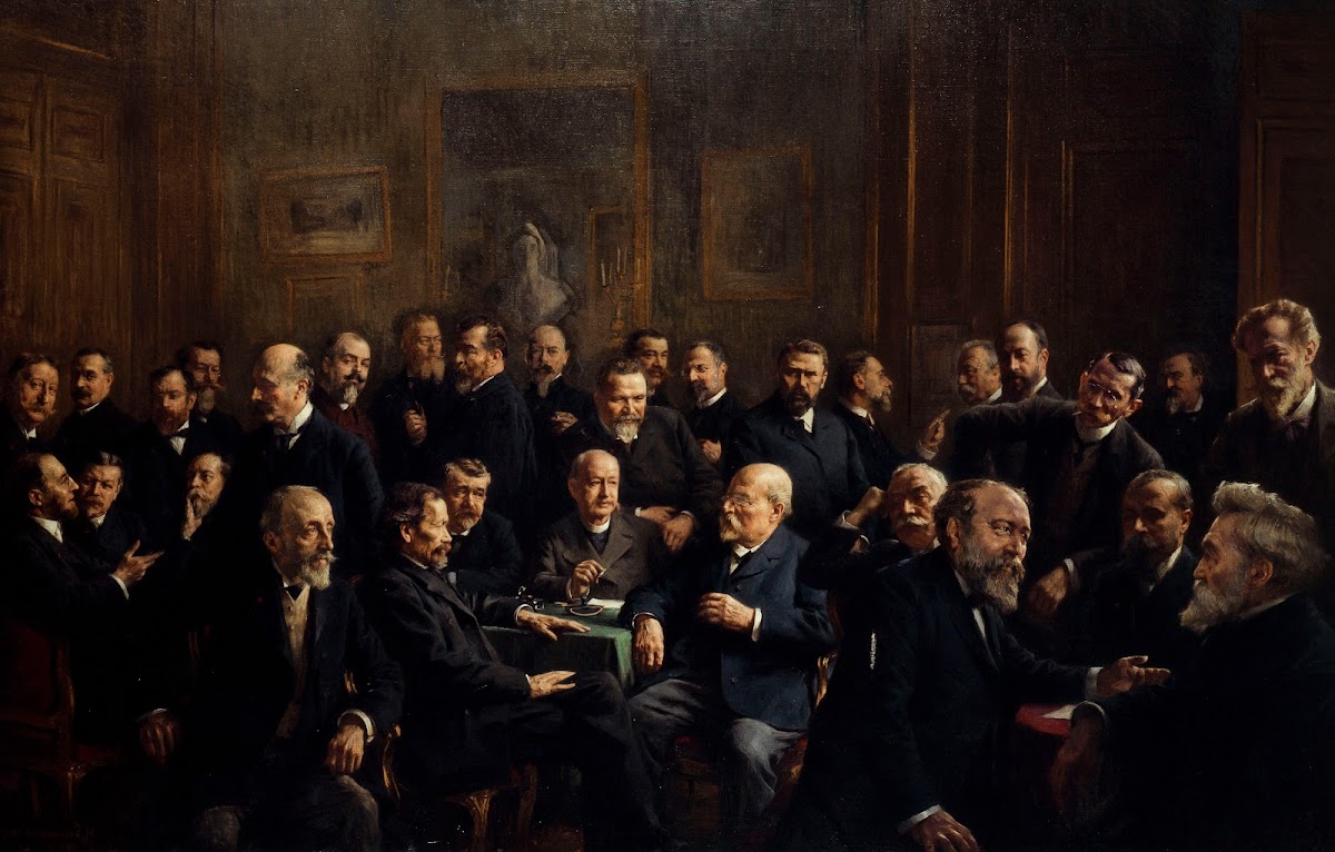 Collective Portrait Of The Members Of The Association Of French Republican Journ