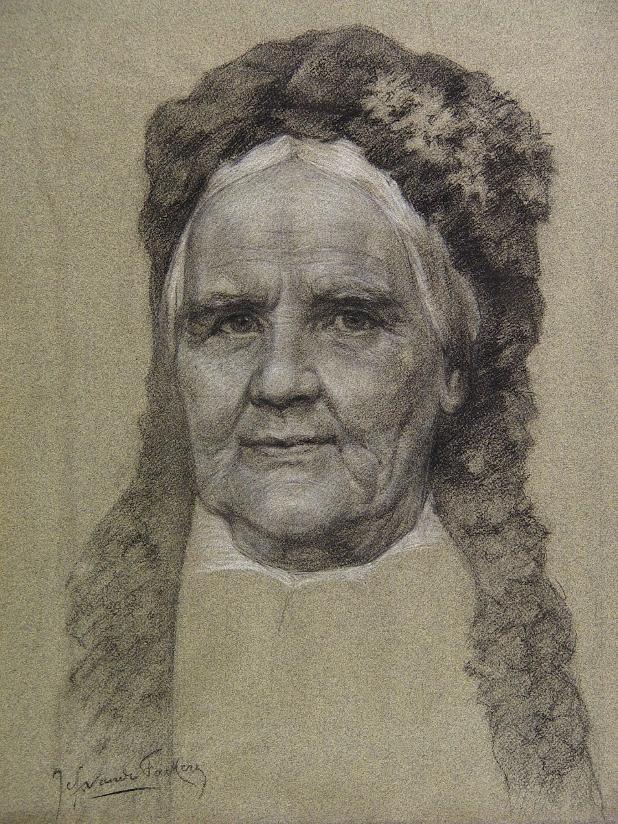 Portret van Johanna Desideria Courtmans  Berchmans