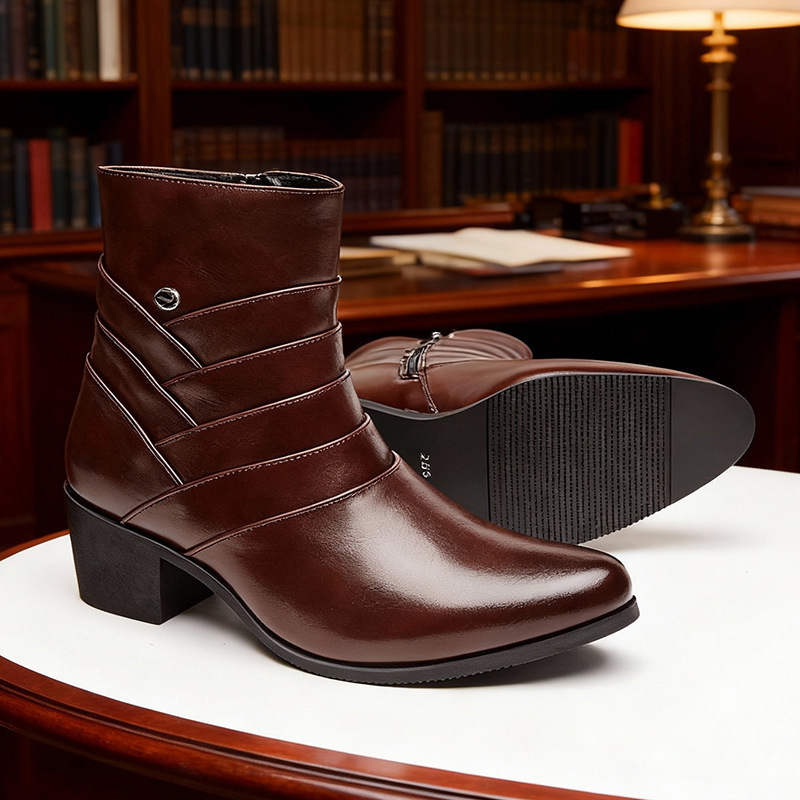 Men's Chelsea Boot with Subtle Height Increase