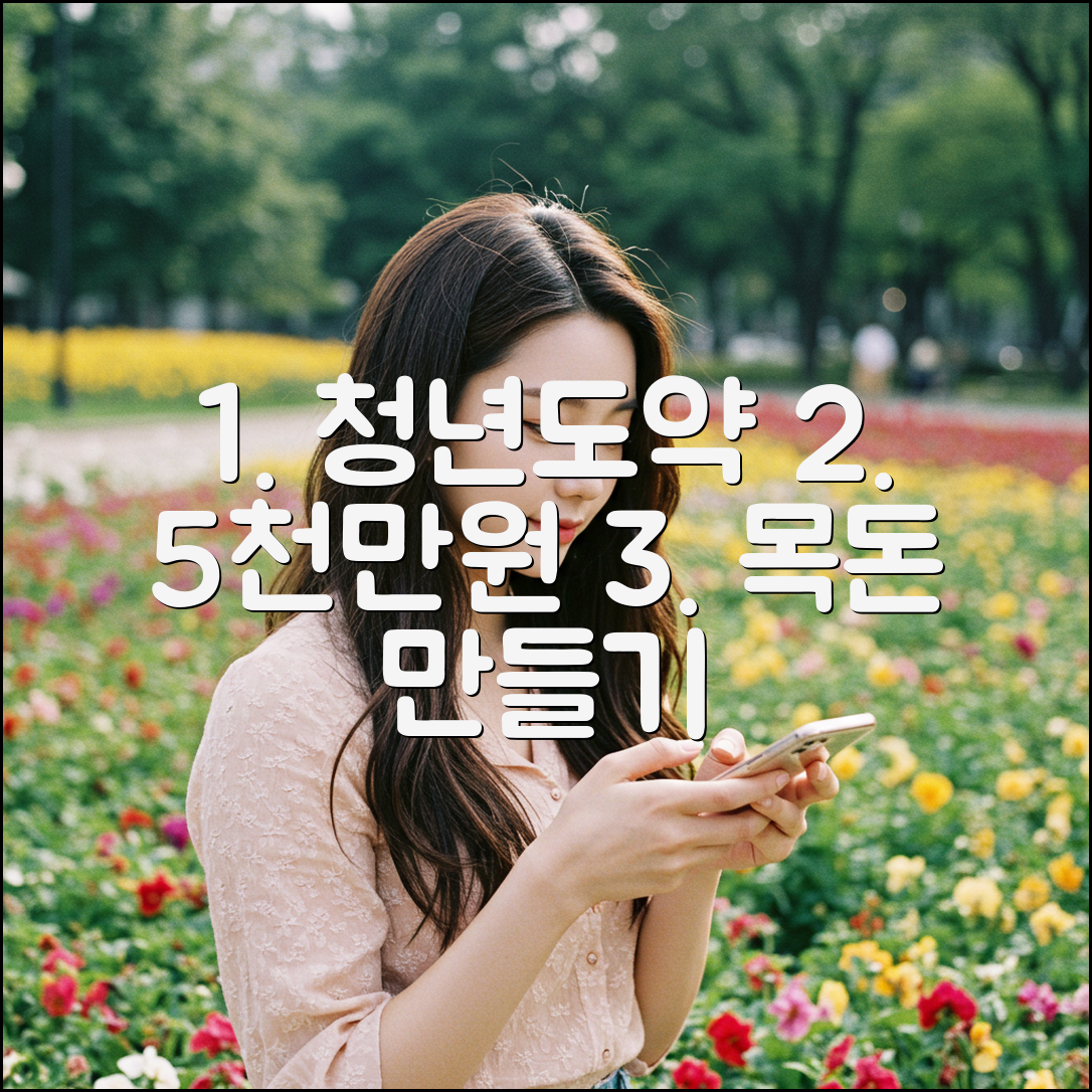 청년 도약 계좌: 5천만원 목돈 만들기 3단계