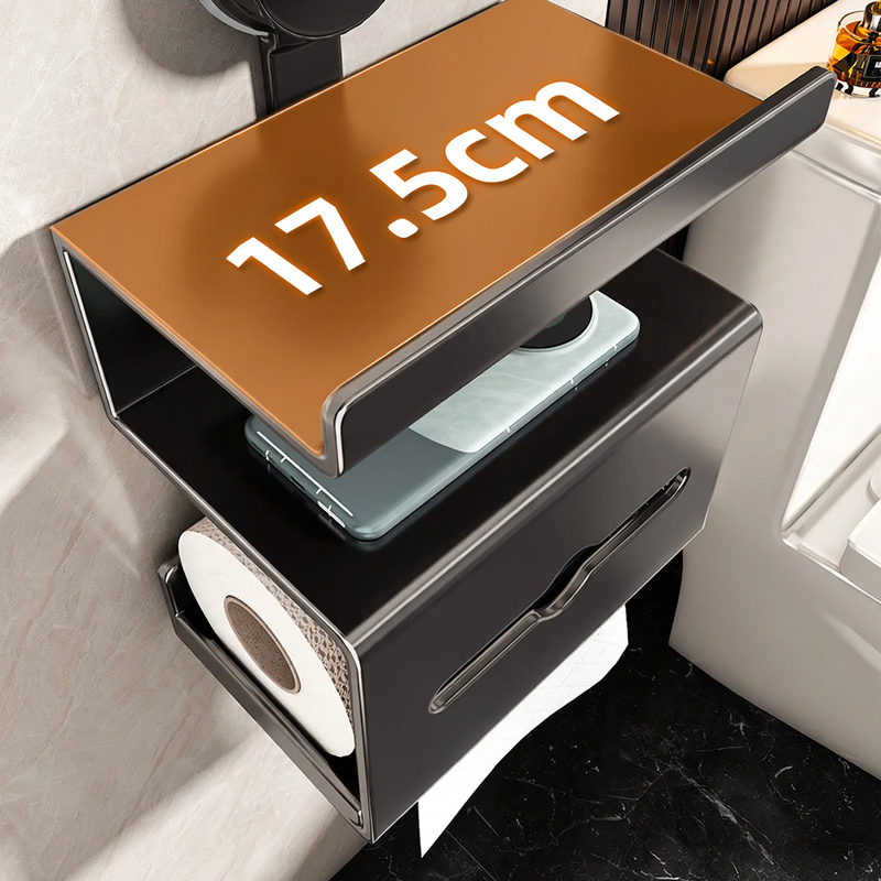 Wall-mounted paper towel dispenser, widened, silver