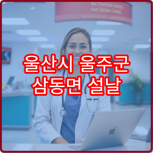 울산시 울주군 삼동면 설날 명절 연휴 당직약국 영업시간