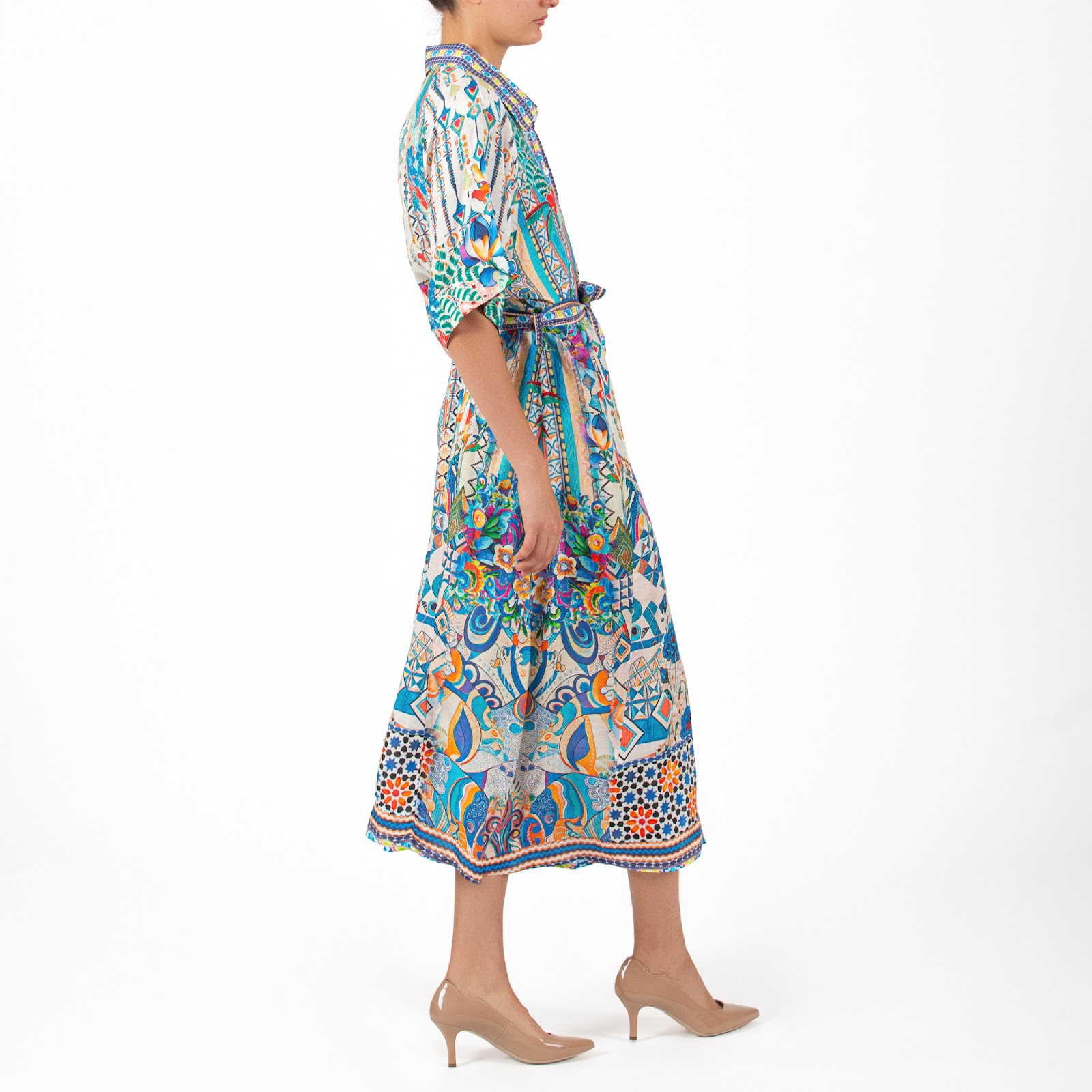 Cobalt Tapestry Dress — 3