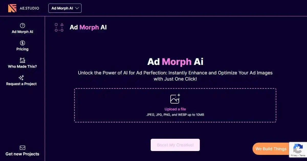 Captura de Ad Morph AI