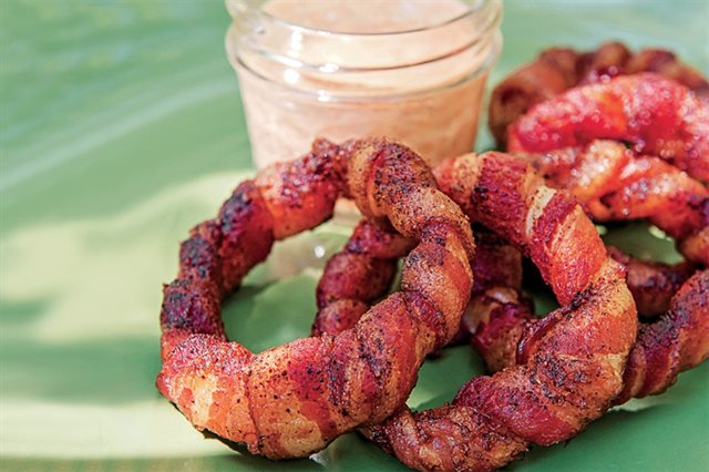 Thịt Ba Chỉ Cuộn Hành Tây Chiên