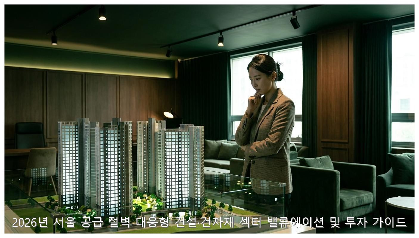 2026년 서울 공급 절벽 대응형 건설·건자재 섹터 밸류에이션 및 투자 가이드 핵심 안내 및 분석 인포그래픽 (2)