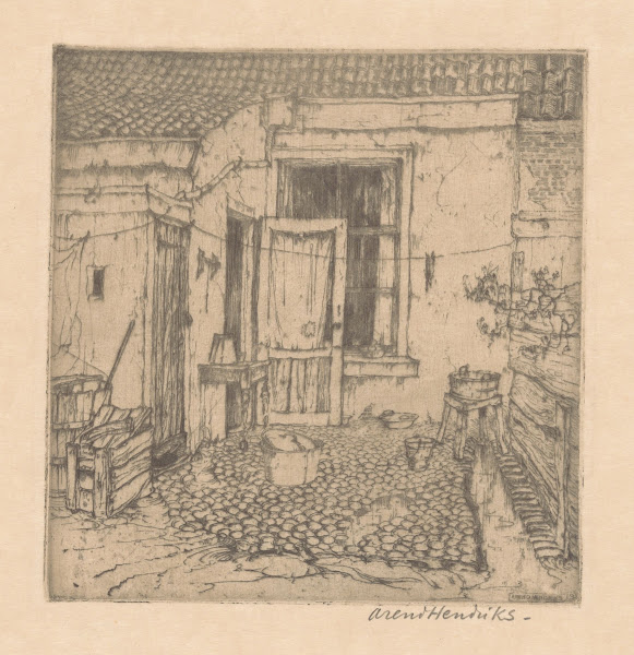 Binnenplaats van een huis 1911   1931