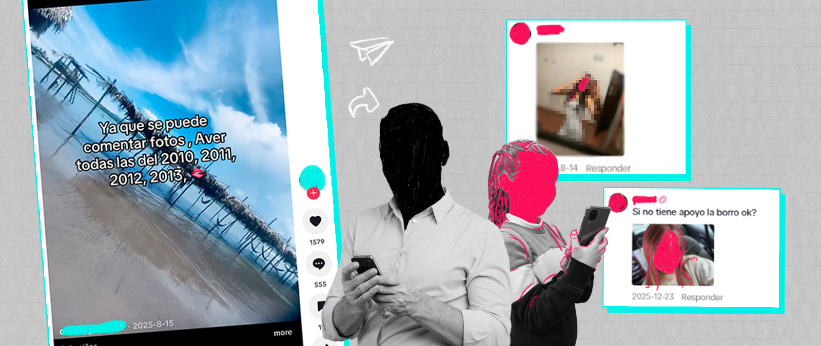 Comentarios pidiendo fotos a usuarias nacidas entre 2010 y 2014