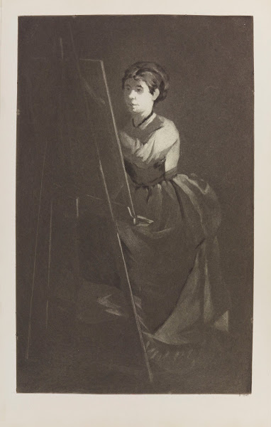 Jeune femme au chevalet 1890