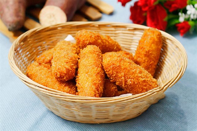 Bánh Khoai Lang Tẩm Bột Chiên Xù