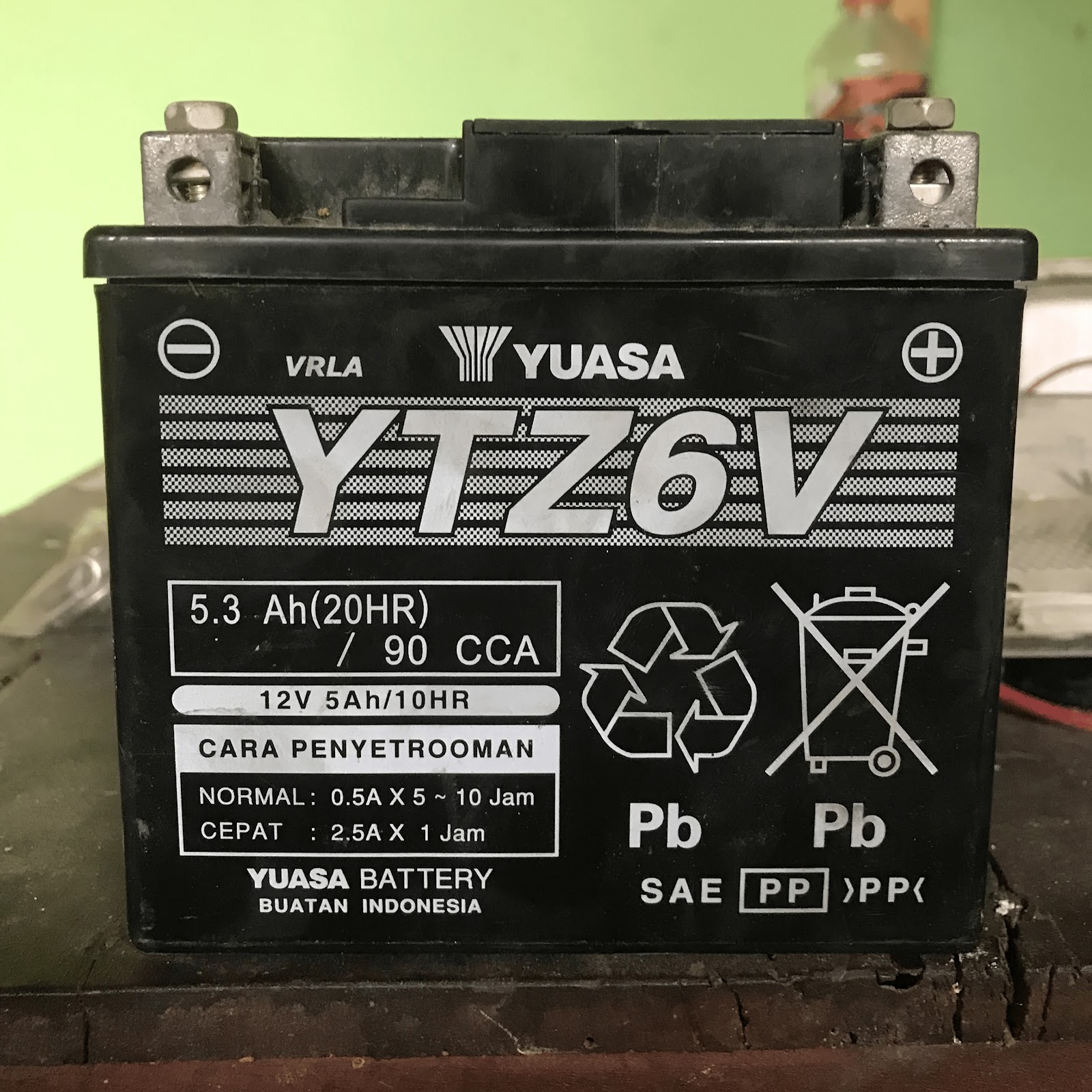 Aki Motor Bekas Yuasa YTZ6V