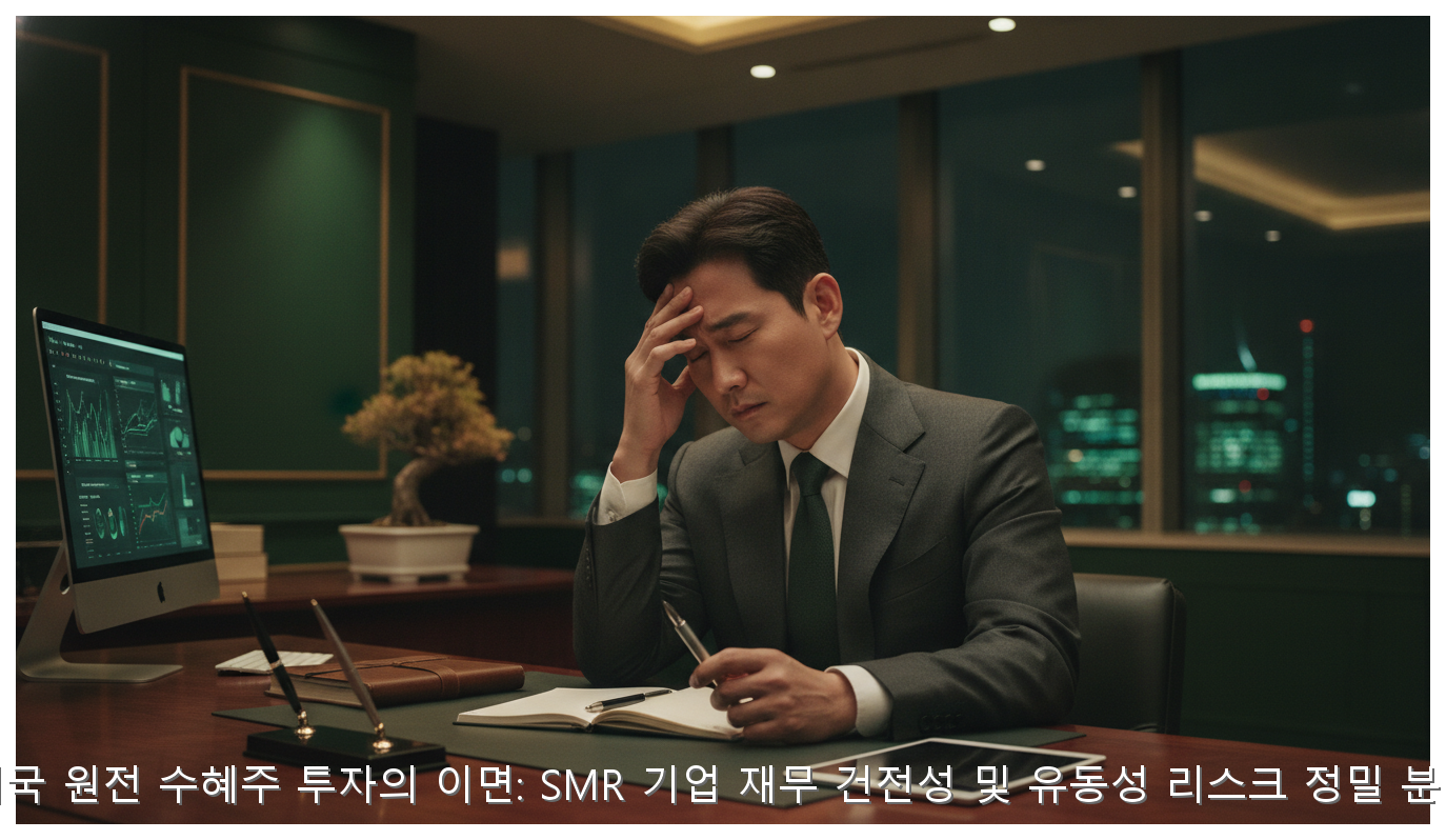 미국 원전 수혜주 투자의 이면: SMR 기업 재무 건전성 및 유동성 리스크 정밀 분석 핵심 안내 및 분석 인포그래픽 (2)
