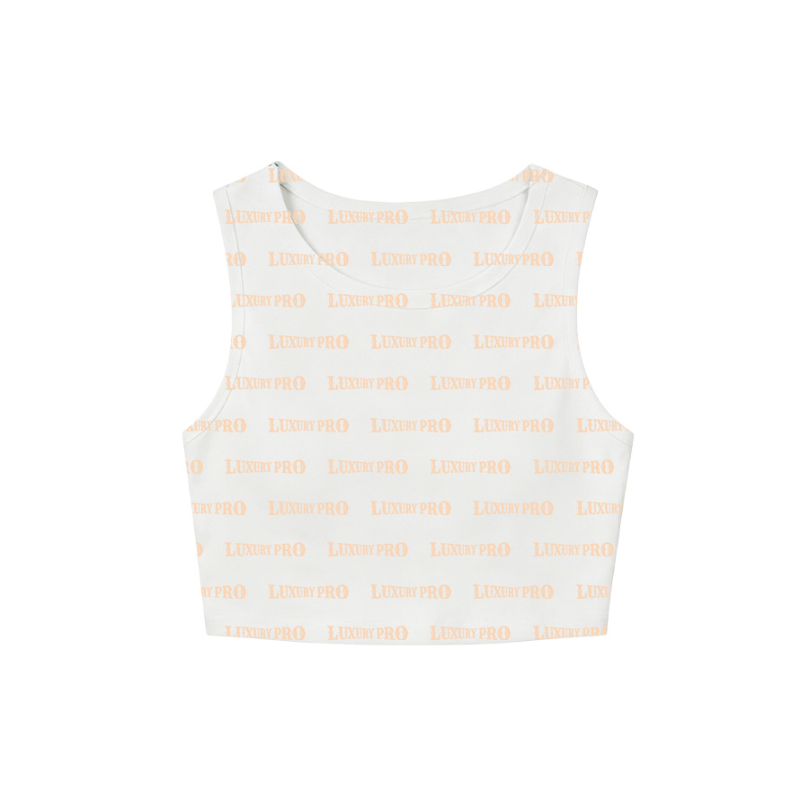AOP Basic Cropped Tank Top