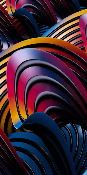 Abstract, Curves, Gradient, Render Full HD iPhone Wallpaper Background