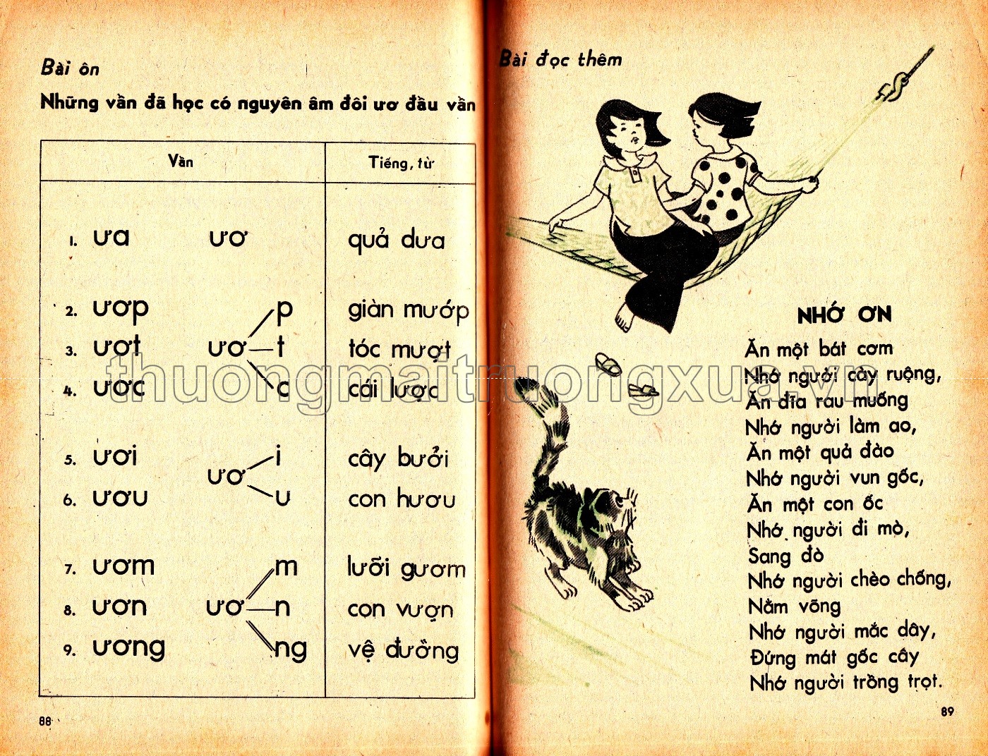 Học vần lớp 1, tập 2 (1986) - Trang 44