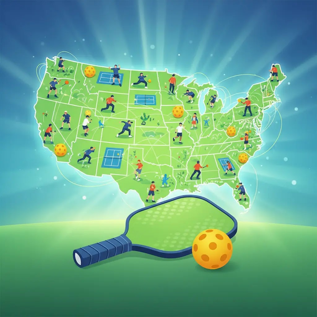 Negara mana yang menjadi pusat popularitas pickleball
